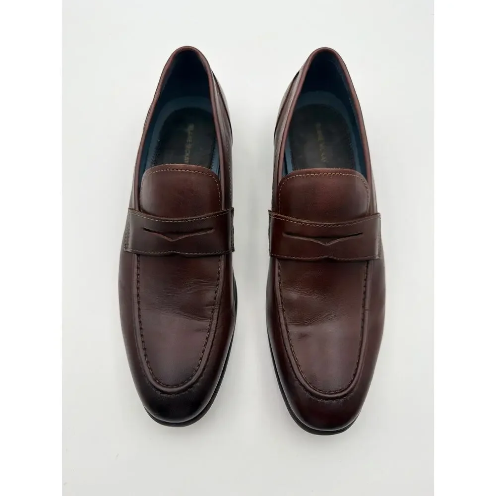 Blake McKay Davis Men’s Brown Leather Penny Loafers Size 10.5 NWOT